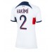Paris Saint-Germain Achraf Hakimi #2 Voetbalkleding Uitshirt Dames 2023-24 Korte Mouwen